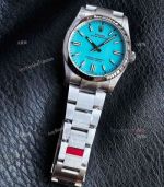 Rolex Oyster Perpetual Cal.3230 Movement 36mm Tiffany Blue Face SS Band Watch